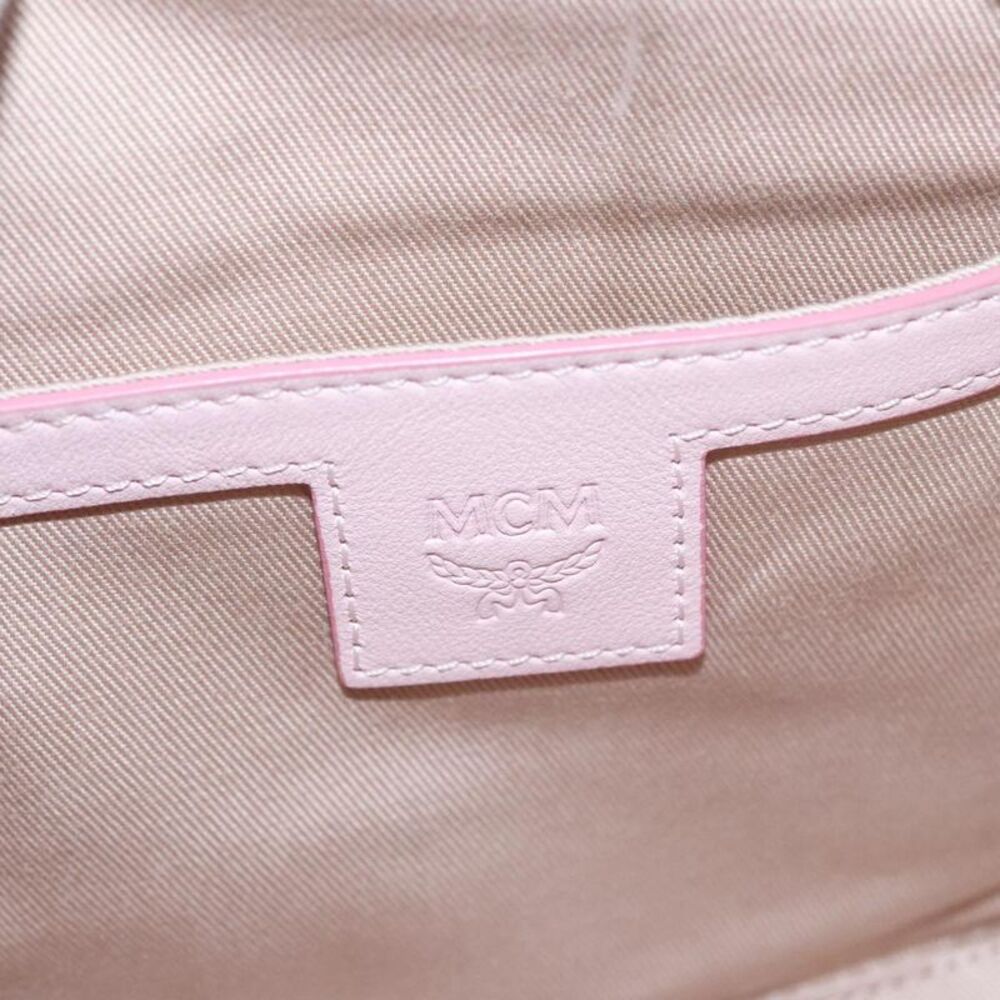 MCM Visetos Pink Canvas Handbag (Pre-Owned) - Picture 14 of 16